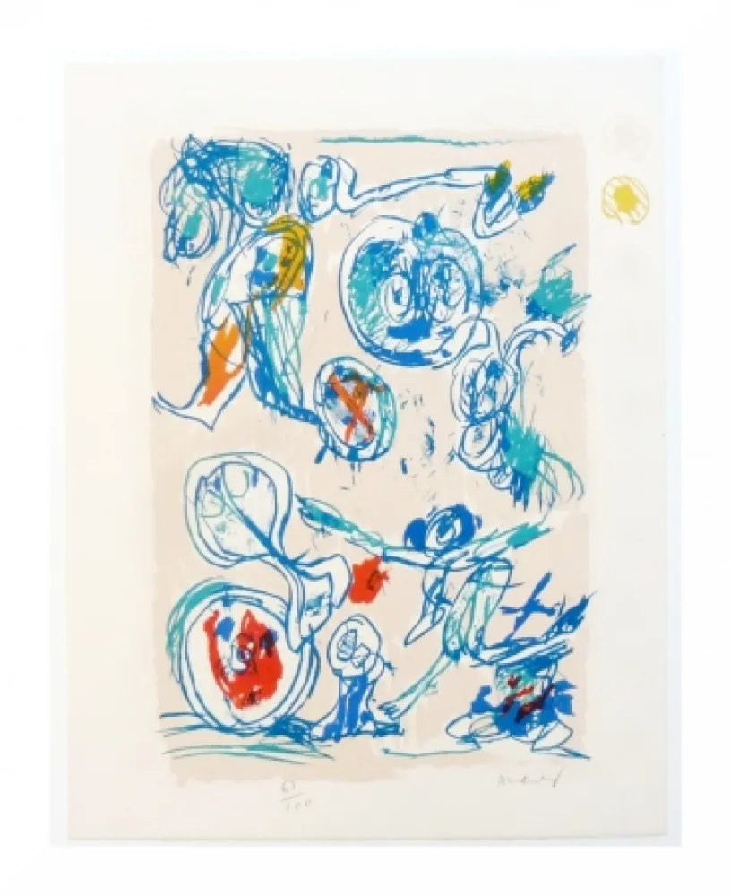 Литография Alechinsky - Crayon sur coquille - Ordre dispersé