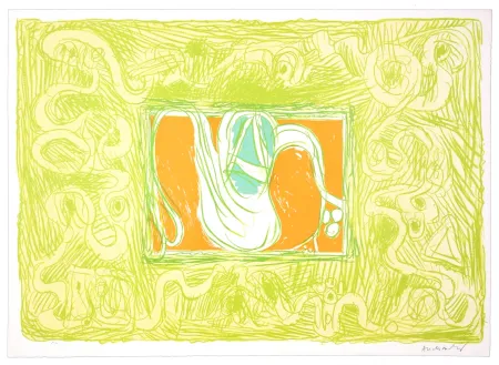 Литография Alechinsky - Crevette et salade