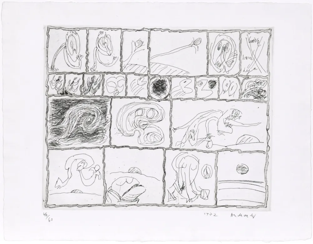 Офорт Alechinsky - Cuivre barré déjà