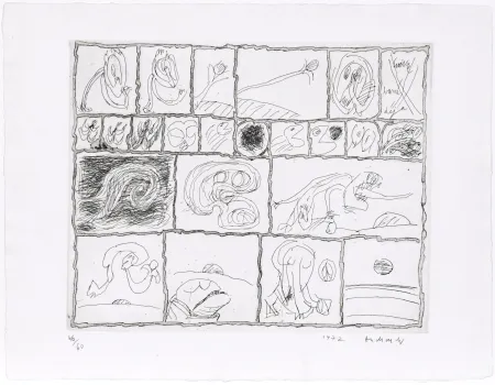 Офорт Alechinsky - Cuivre barré déjà