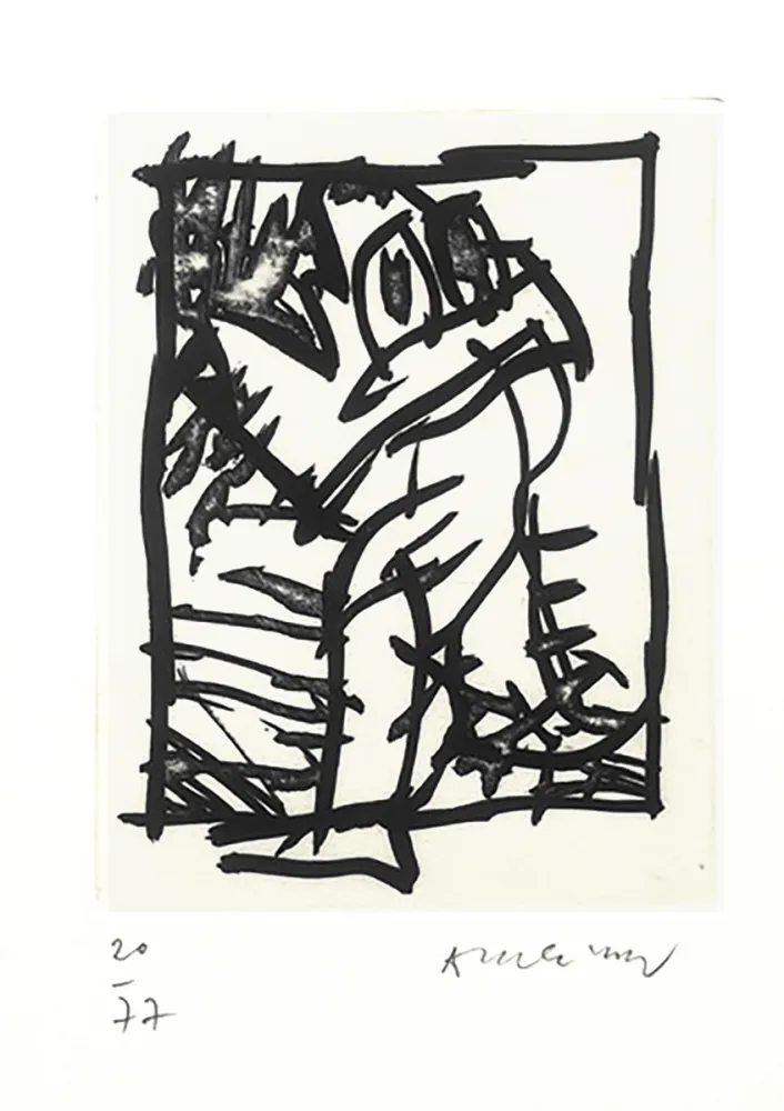 Иллюстрированная Книга Alechinsky - De singes et de mouches