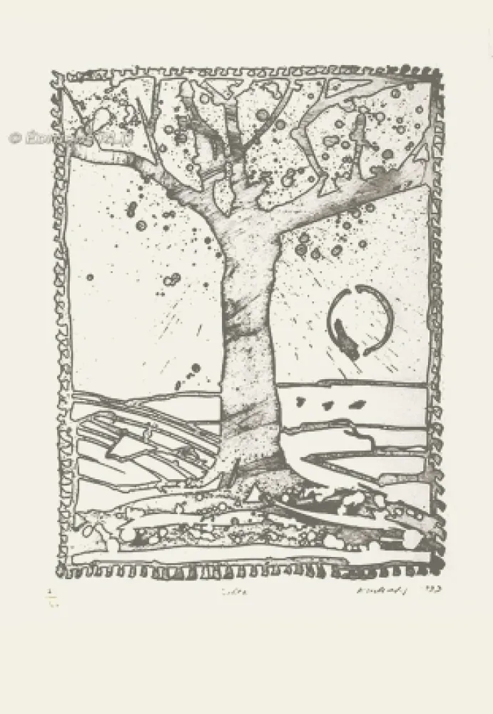 Офорт Alechinsky - Delta