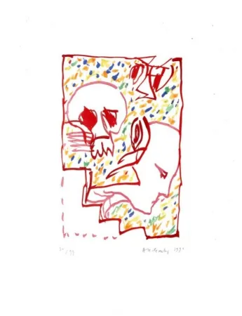 Гравюра Alechinsky - Deuxième masque