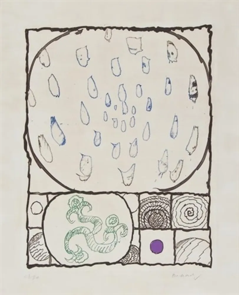 Офорт Alechinsky - Dévidoir