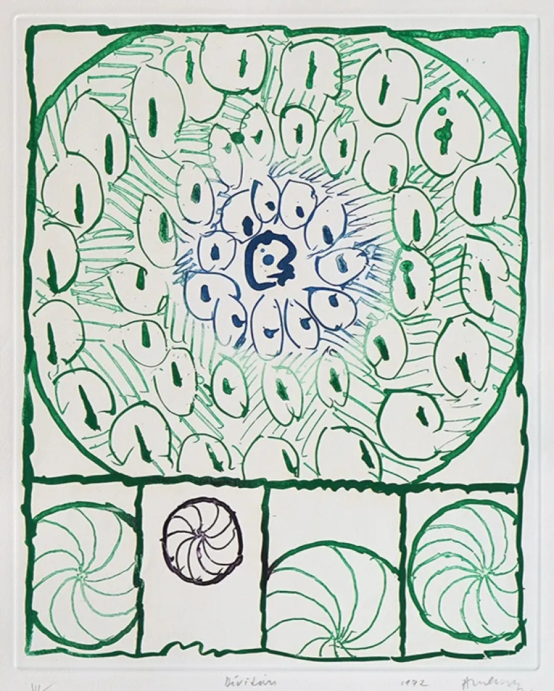 Офорт Alechinsky - Dévidoirs