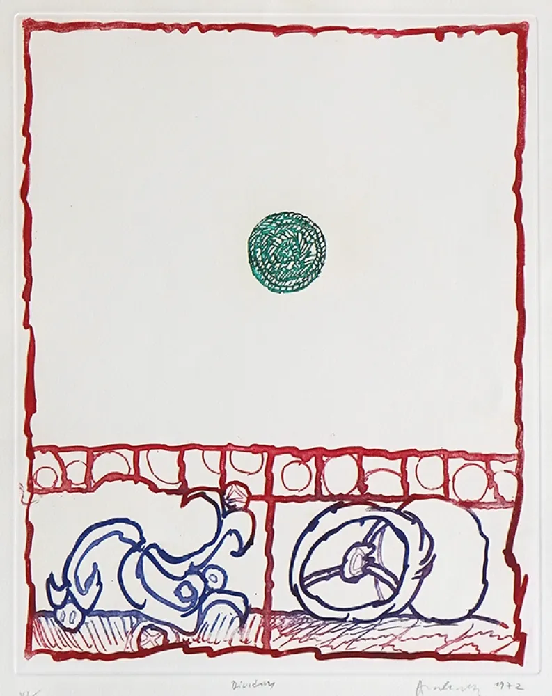 Офорт Alechinsky - Dévidoirs