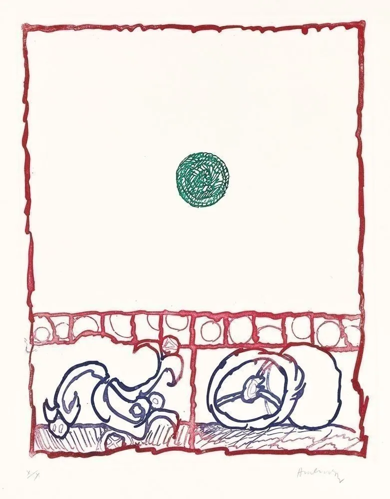 Офорт Alechinsky - Dévidoirs, Planche III