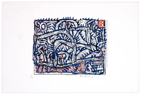 Литография Alechinsky - Dix-huitème arrondissement (Paris)