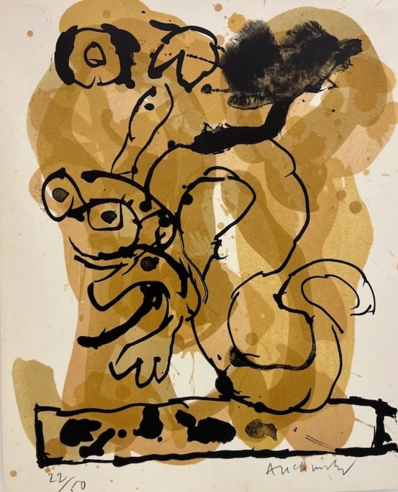 Литография Alechinsky - Drogonnade