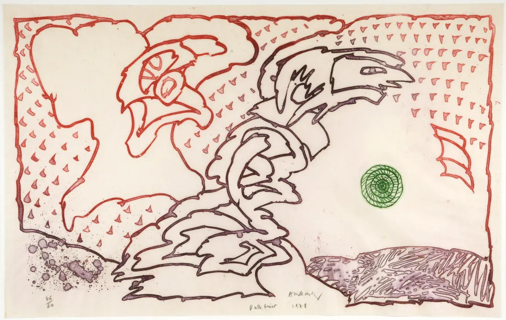 Офорт И Аквитанта Alechinsky - Dulle Griet