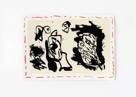 Литография Alechinsky - D'une venue