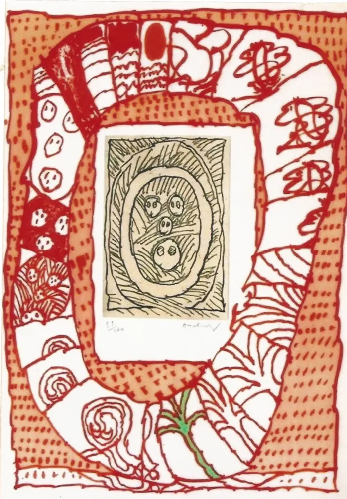 Гравюра Alechinsky - Dusseldorf