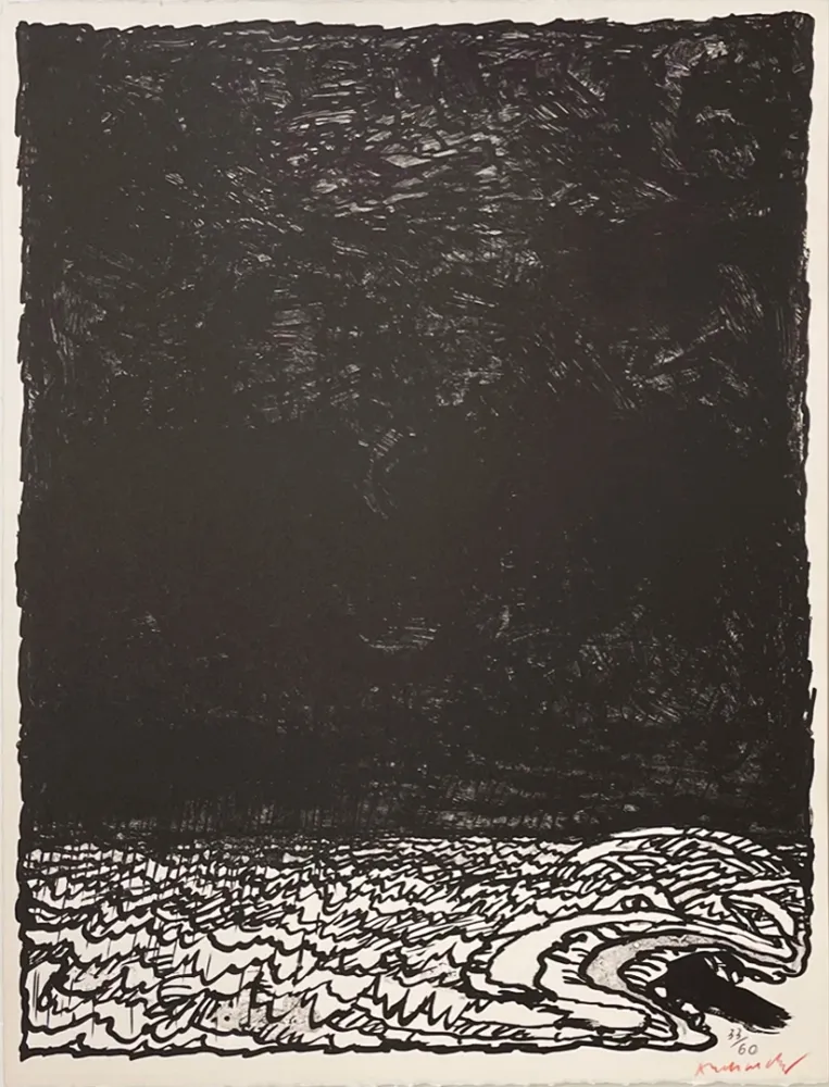 Литография Alechinsky - Eau dormante