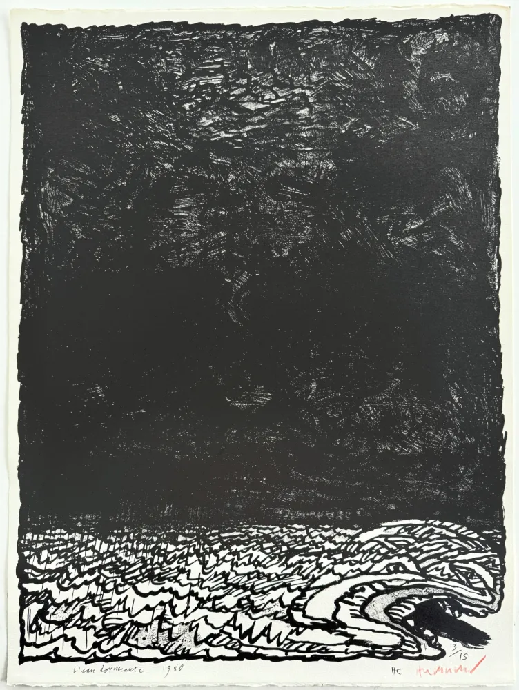 Литография Alechinsky - Eau dormante