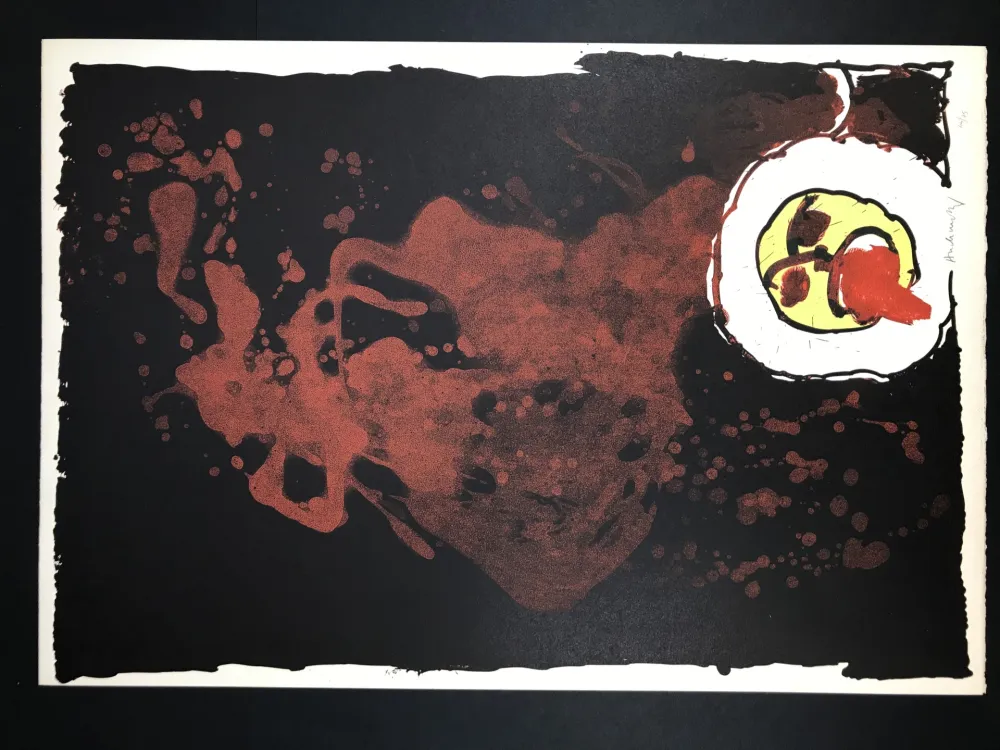 Литография Alechinsky - Edgar (le tireur de langue)