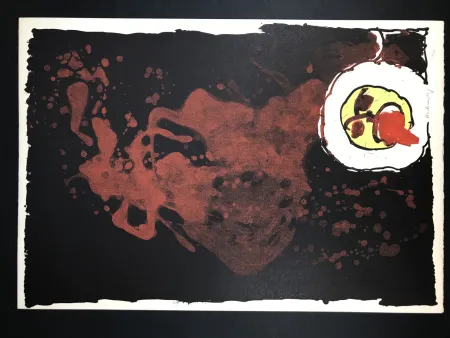 Литография Alechinsky - Edgar (le tireur de langue)