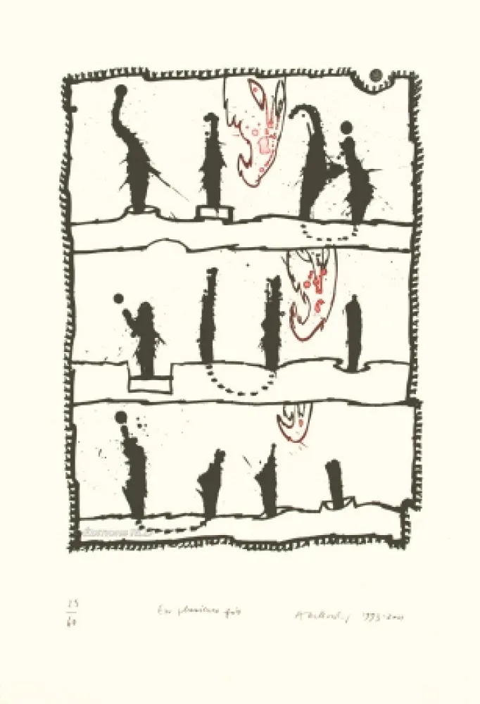 Офорт И Аквитанта Alechinsky - En plusieurs fois