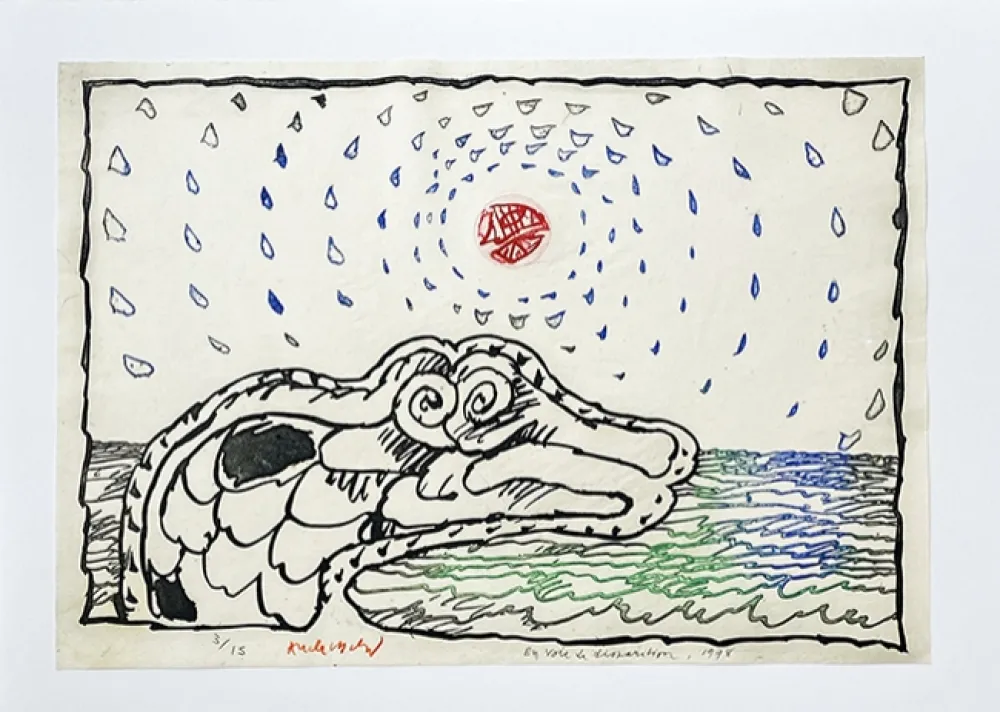 Гравюра Alechinsky - En voie de disparition