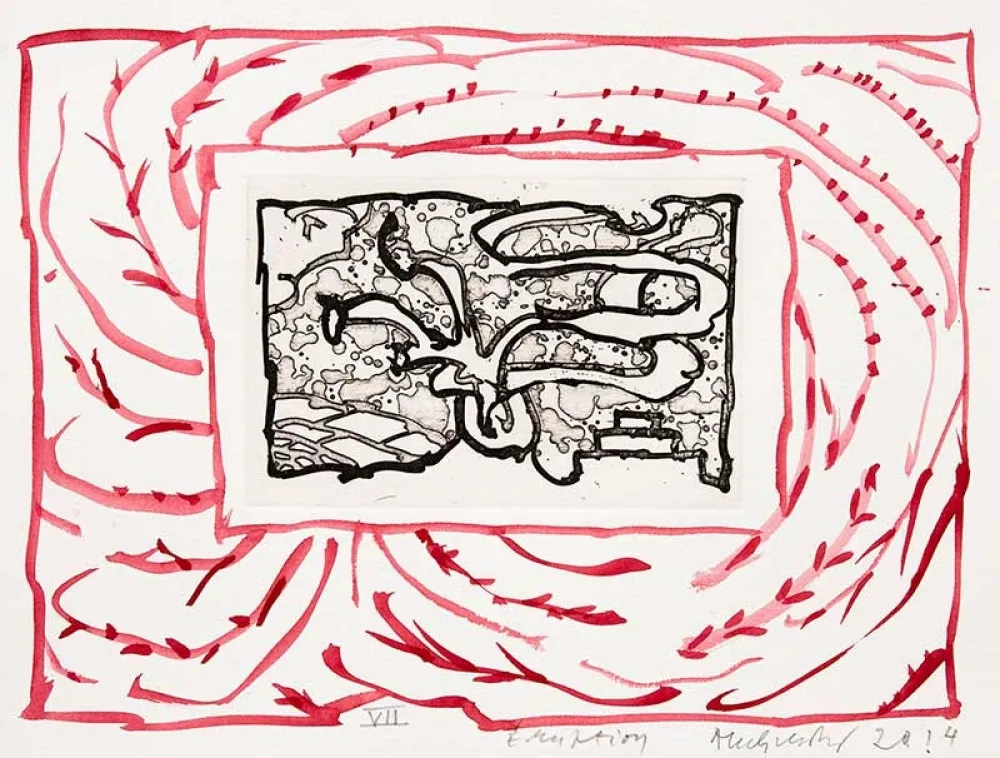 Гравюра Alechinsky - Eruption