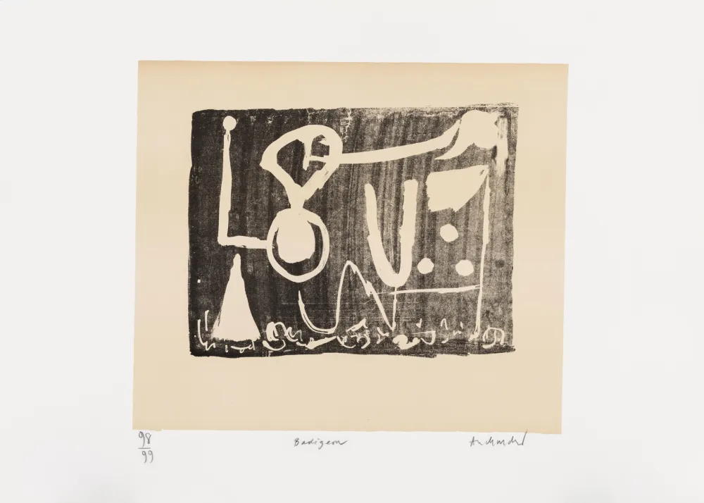 Литография Alechinsky - Expériences sans l'expérience 07