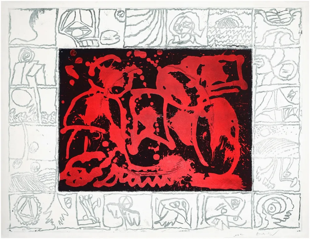 Офорт Alechinsky - Facteur rhésus