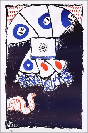 Литография Alechinsky - Fenêtre