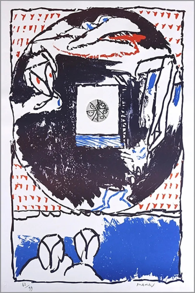Литография Alechinsky - Fenêtre