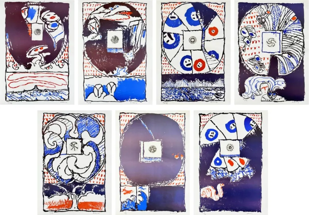 Иллюстрированная Книга Alechinsky - Fenêtres