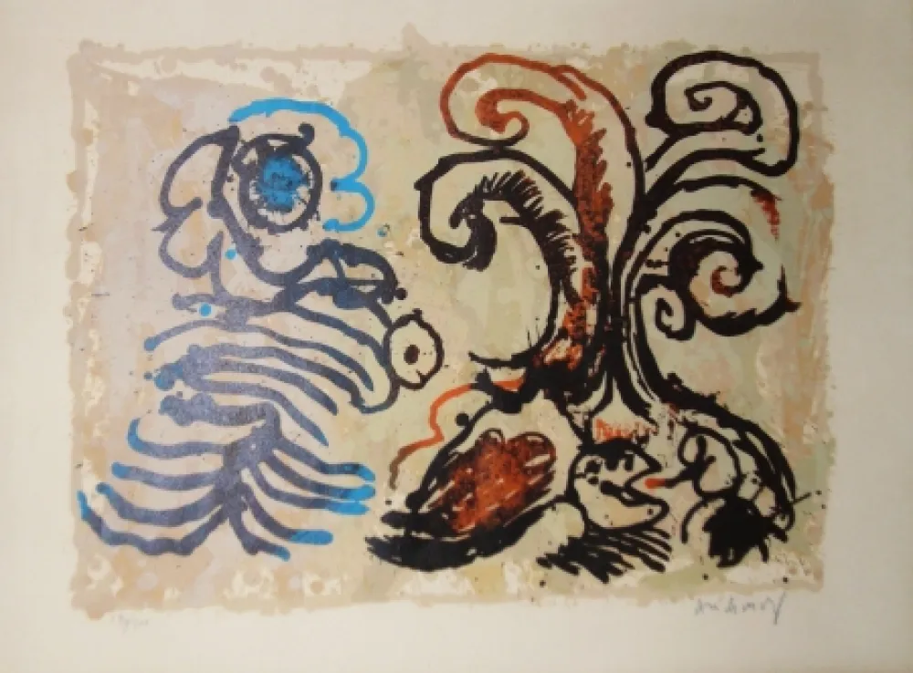 Литография Alechinsky - Feuillage