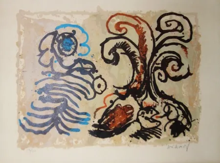 Литография Alechinsky - Feuillage