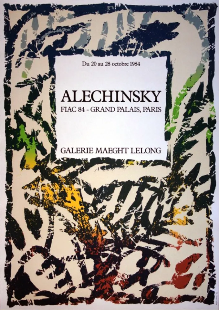Литография Alechinsky - '' FIAC 84 ''