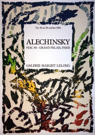 Литография Alechinsky - '' FIAC 84 ''