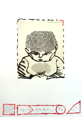 Офорт Alechinsky - Flore danoise : L’enfant sourcier