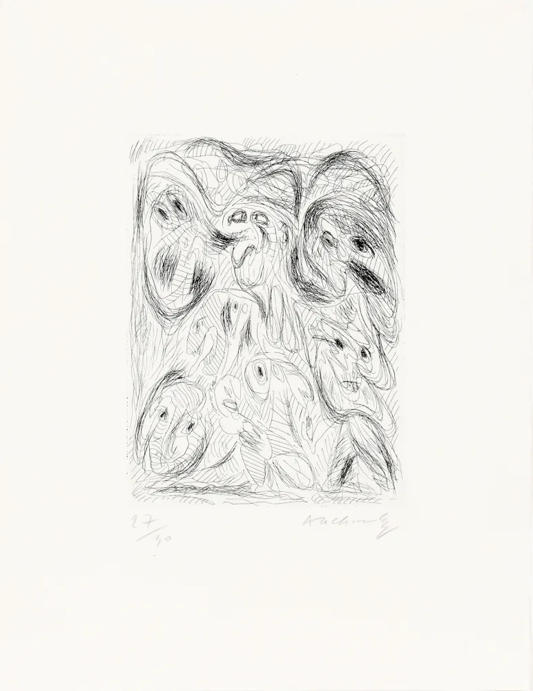 Офорт Alechinsky - Fumées