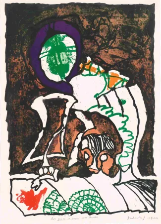 Литография Alechinsky - Gnome et Gnose 03