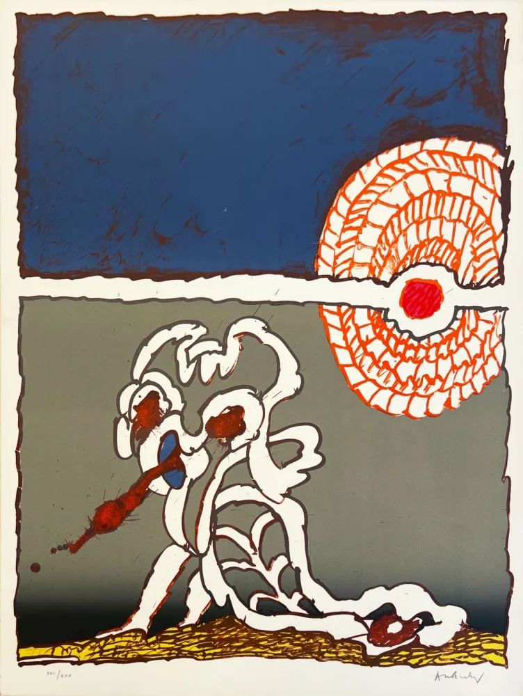 Литография Alechinsky - Gnome et Gnose