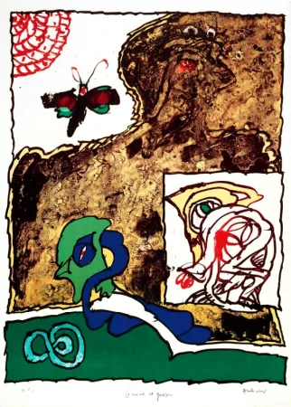 Литография Alechinsky - Gnome et Gnose 4