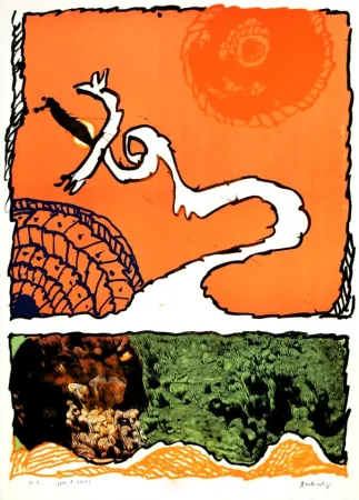 Литография Alechinsky - Gnome et Gnose 5