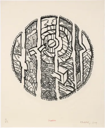 Офорт Alechinsky - Gradins