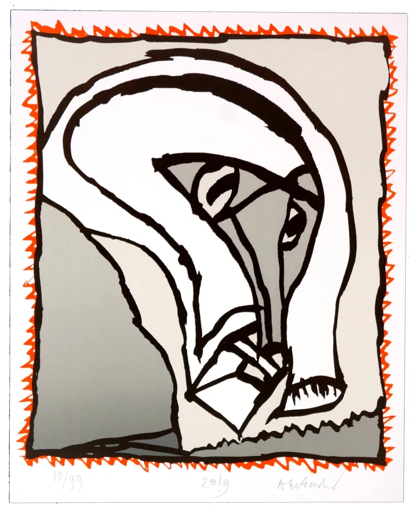 Литография Alechinsky - Griserie à minuit II