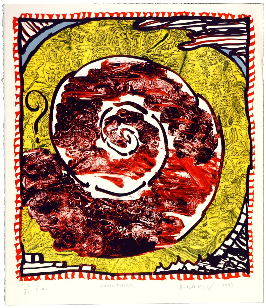 Литография Alechinsky - Haute provence