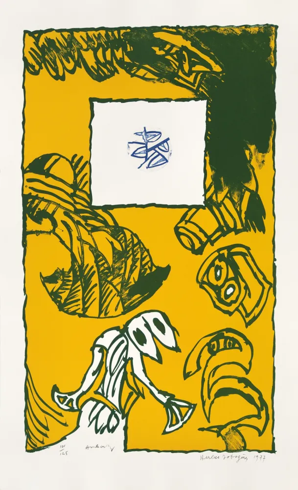 Литография Alechinsky - Herbes potagères