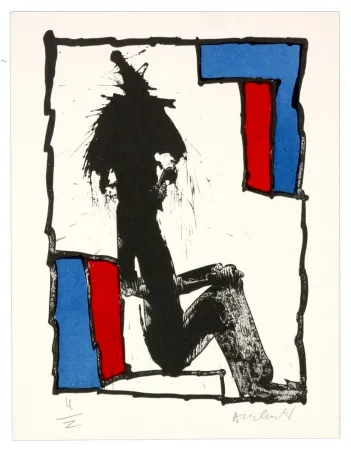 Литография Alechinsky - JE VOUS EN PRIE ASSEYEZ-VOUS