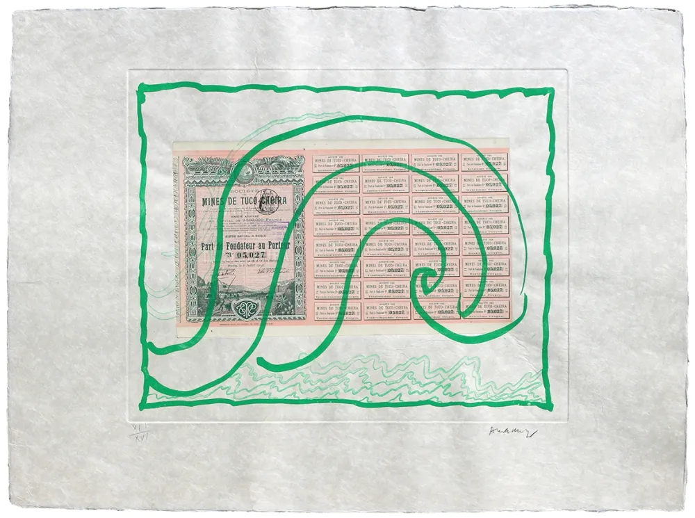 Офорт Alechinsky - Krach III.