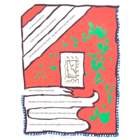 Литография Alechinsky - La beauté désœuvre