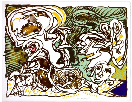 Литография Alechinsky - La dernière coquille