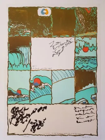 Литография Alechinsky - La liberté c'est d'être inégal 