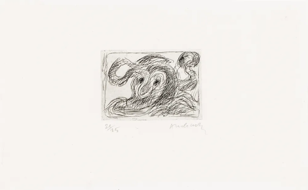 Офорт Alechinsky - La ligne seule 01