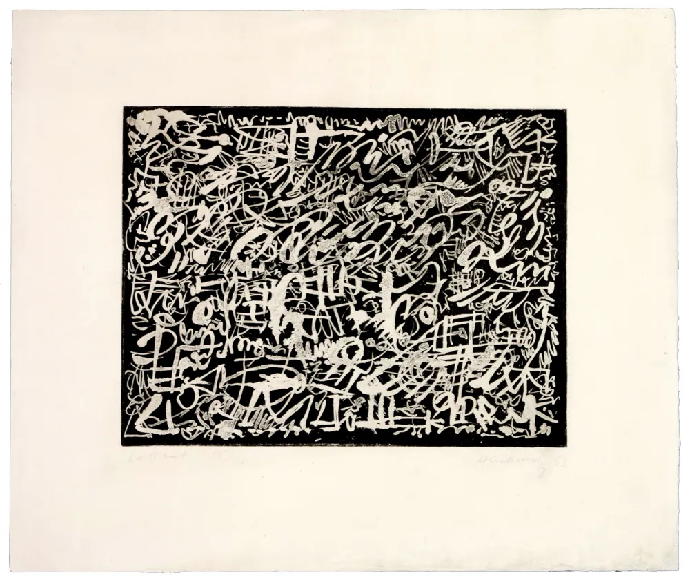 Офорт Alechinsky - La nuit