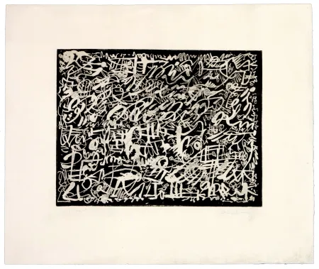 Офорт Alechinsky - La nuit